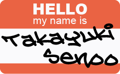 ポートフォリオのプロフィール欄に使用する名前入りのアート写真